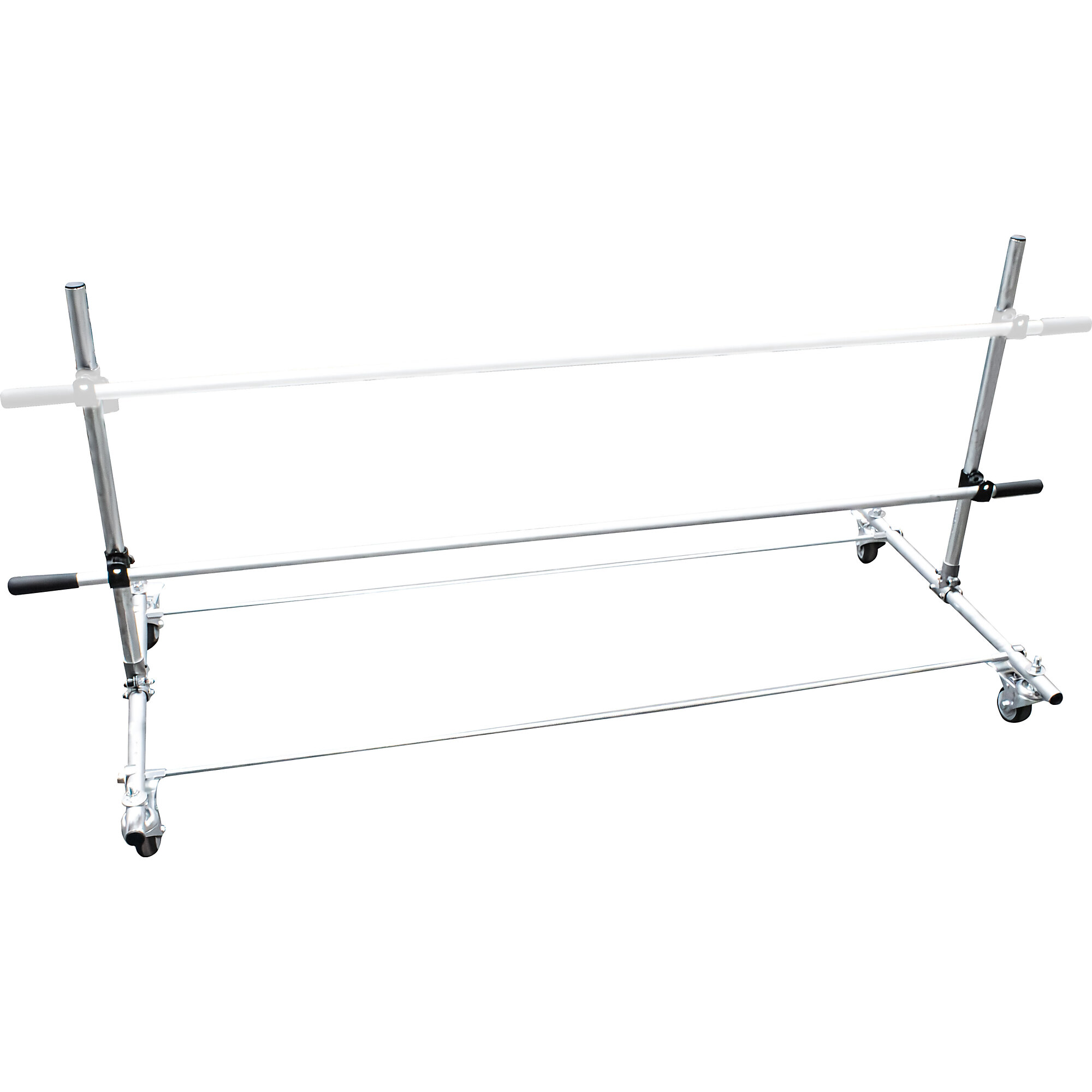 Encore Packaging - Economy Paper/Poly Tubing Dispenser Kit - Floor Top Mount- 1 Tier - 84" with Casters EP-5912-84-L-CS